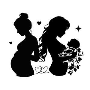 femme enceinte et bébé